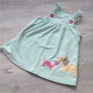 Carter's Mint Green Dress with Pink and Yellow Accents